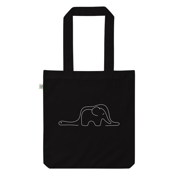 The Little Prince - Elephant Snake (black tote bag)