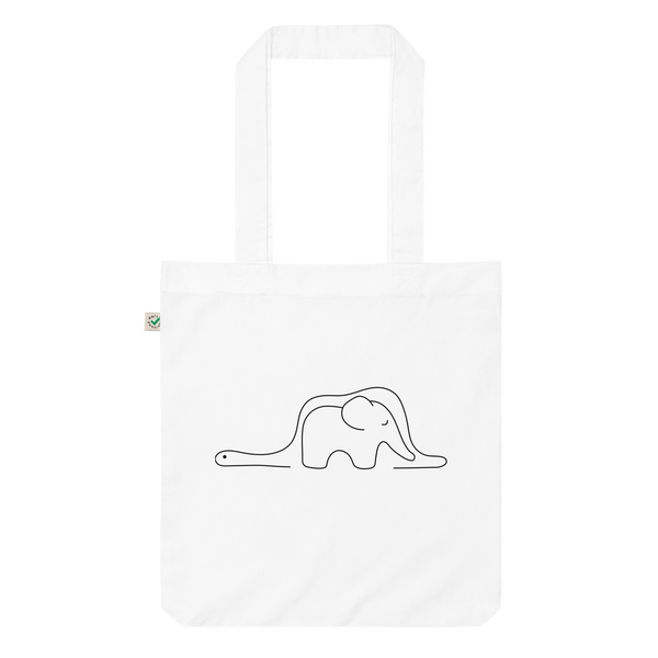 The Little Prince - Elephant Snake (white tote bag)
