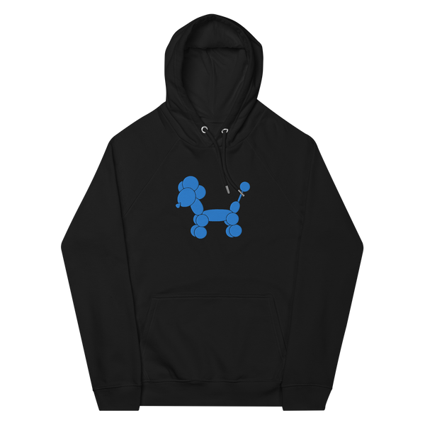 Balloon Dogs - Blue Poodle EMBROIDERY (unisex Hoodie)