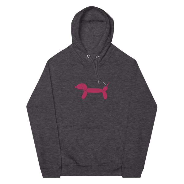 Balloon Dogs - Pink Sausage Dog EMBROIDERY (unisex Hoodie)
