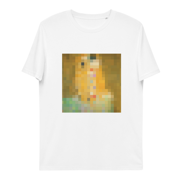 Pixel Art - Stylisation of The Kiss by Gustav Klimt (unisex T-Shirt)