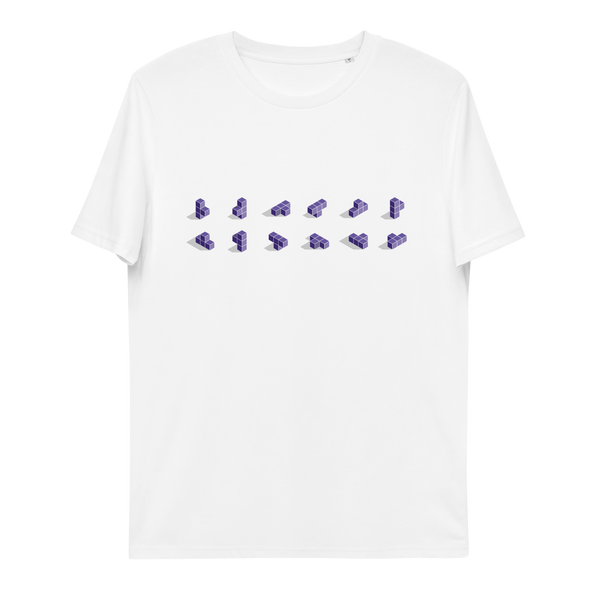 Tetris - purple T-Tetrimino (unisex T-Shirt)